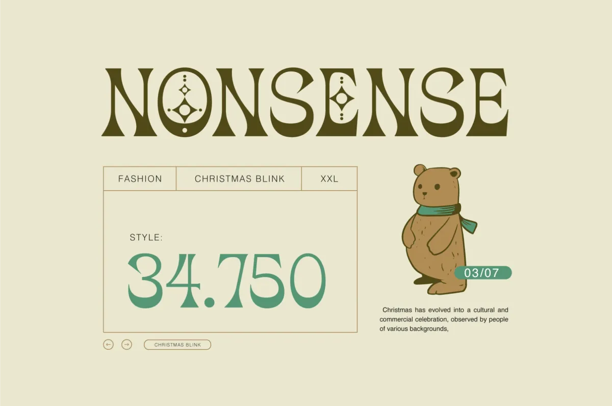 Christmas Blink - Festive Serif Font
