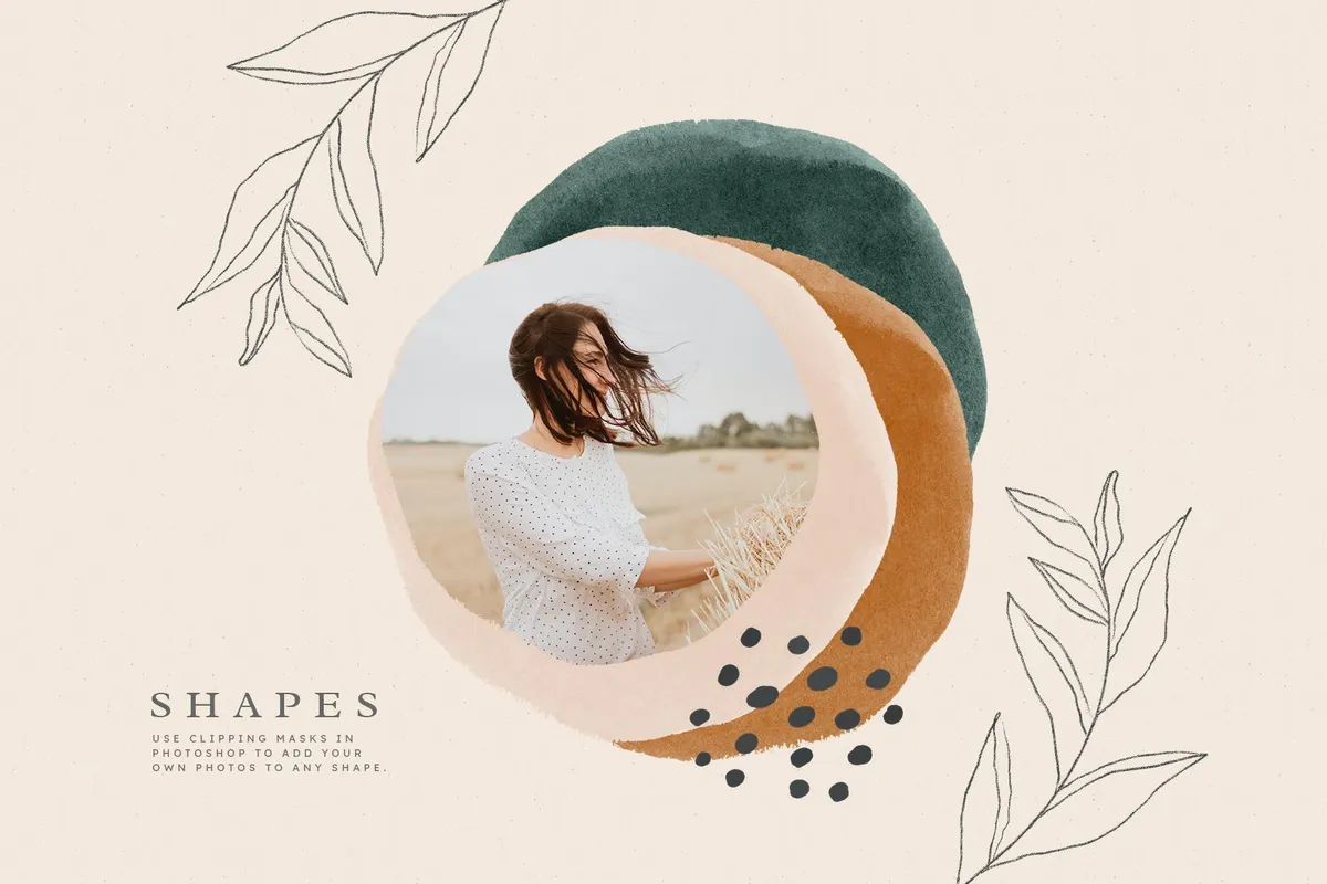 Earthy Abstract Shapes + Logos