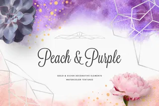Peach and Purple Artistic Toolkit