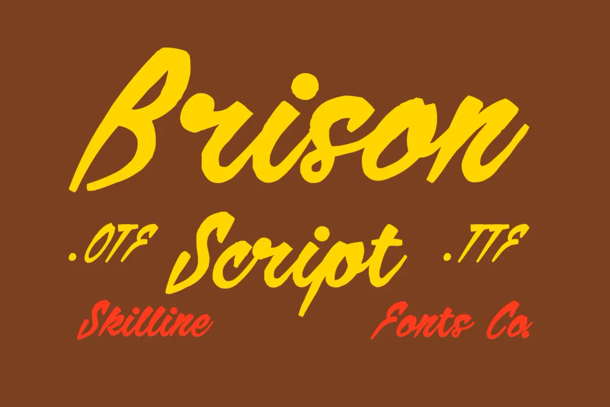 SFC Brison - Retro Brush Script Font
