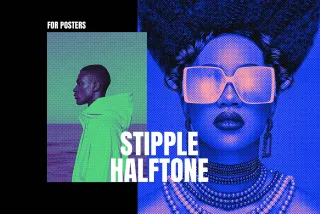 Stipple Halftone Effect