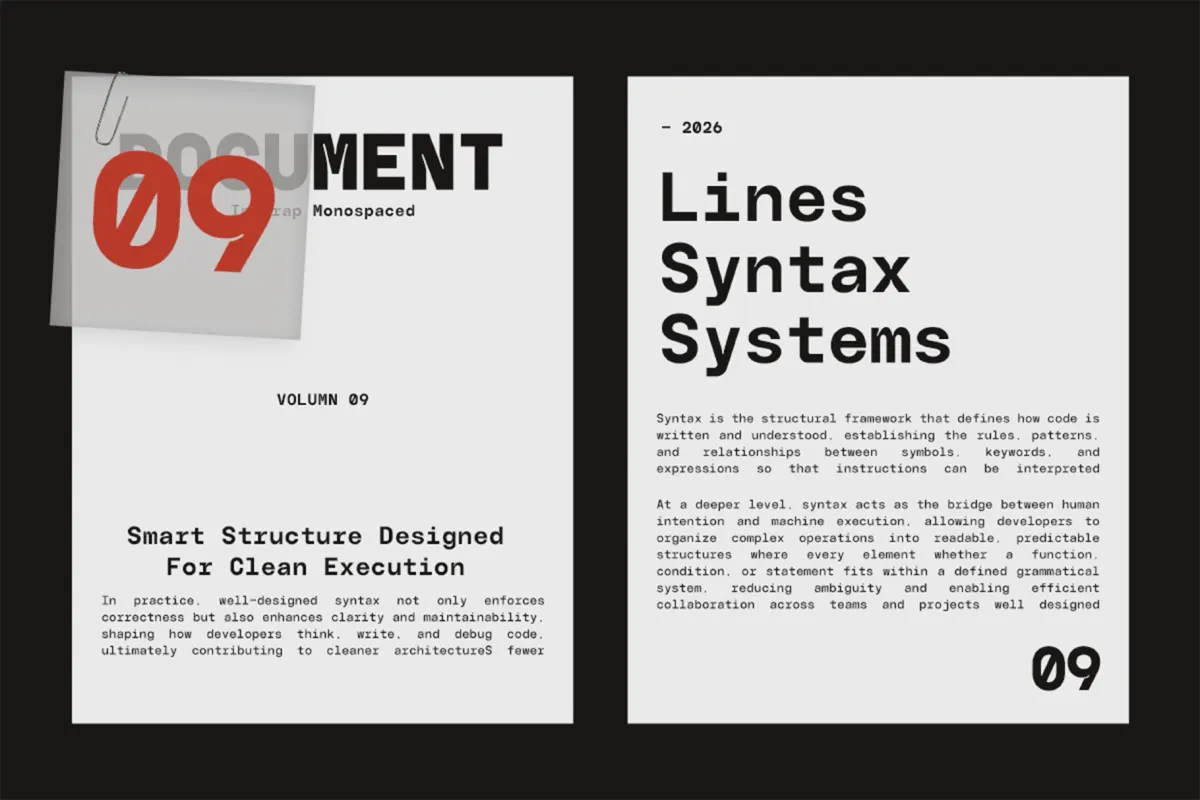 GC Basic Inktrap - Variable Monospace Font