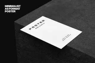 A5 Letterhead Paper Mockup