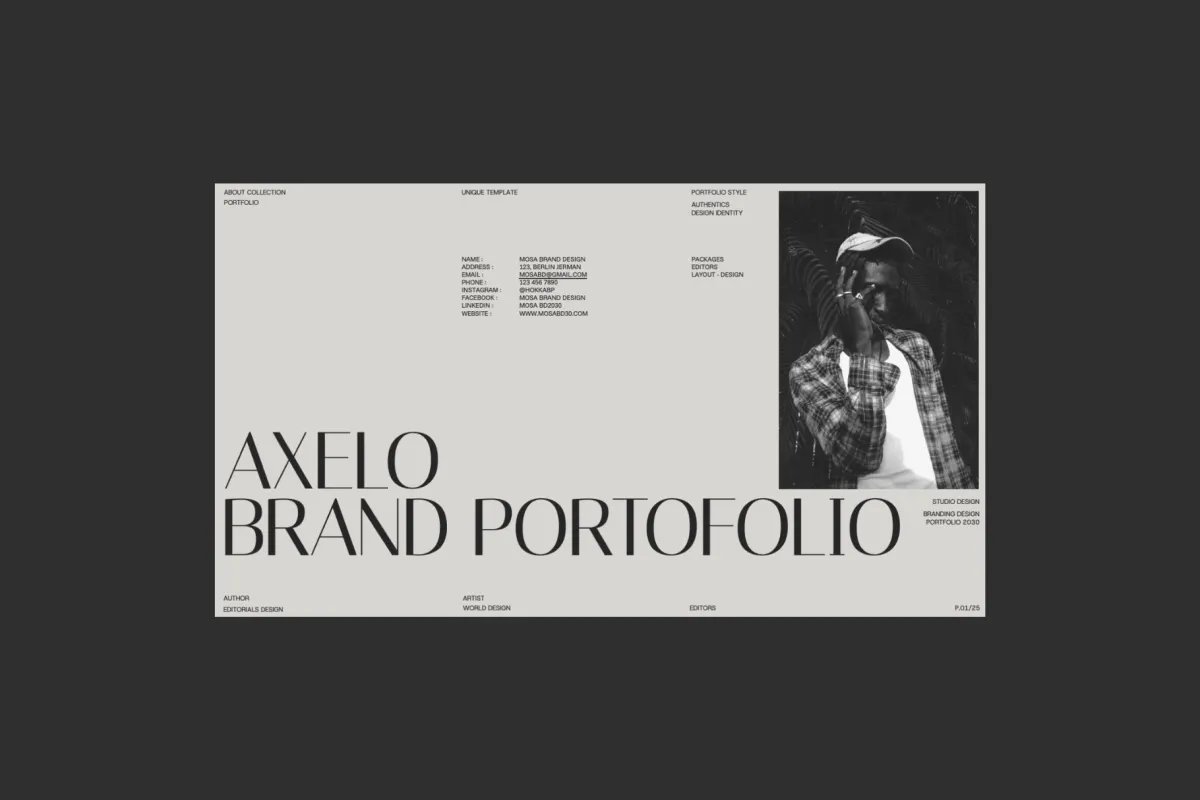 Axelo - Modern Brand Keynote Presentation Template