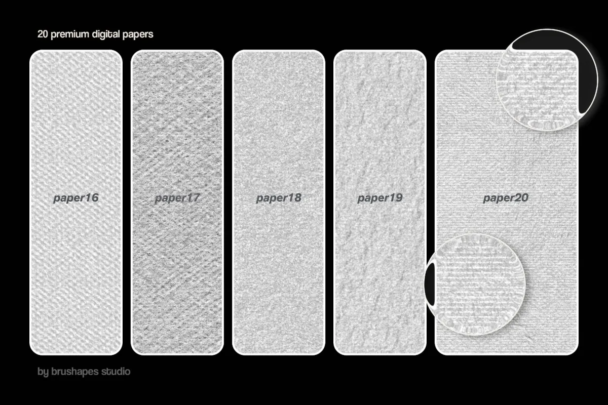 20 Premium Hand-Made Paper Textures