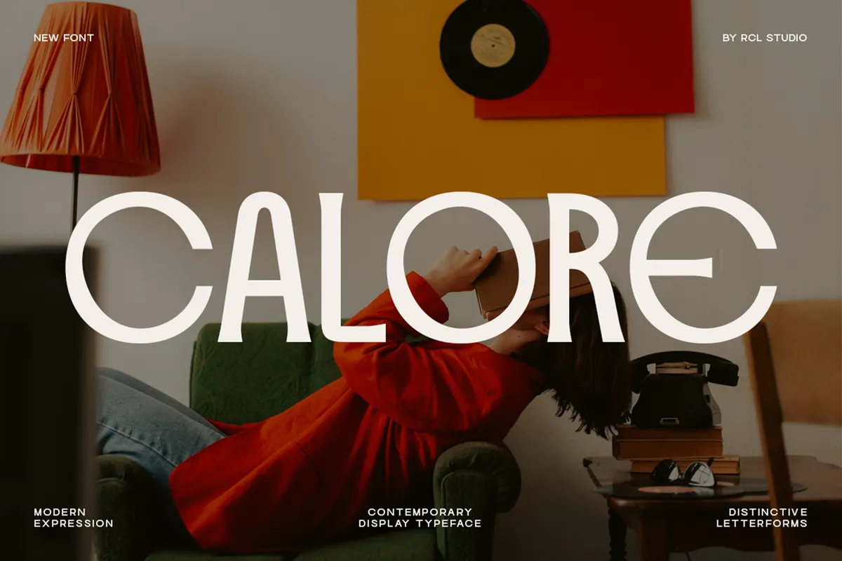 Calore - Retro Art Deco Display Font