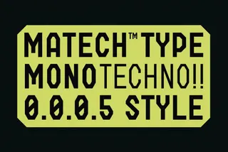 Matech Monospace Techno Font