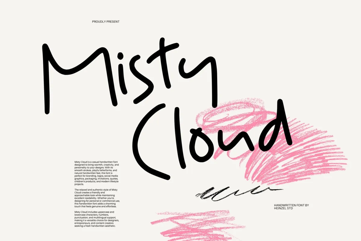 Misty Cloud - Casual Handwritten Font