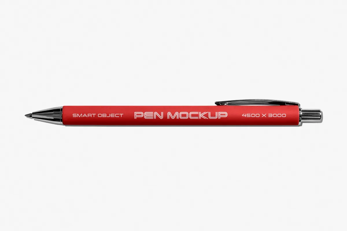 Branded Retractable Pen Mockup
