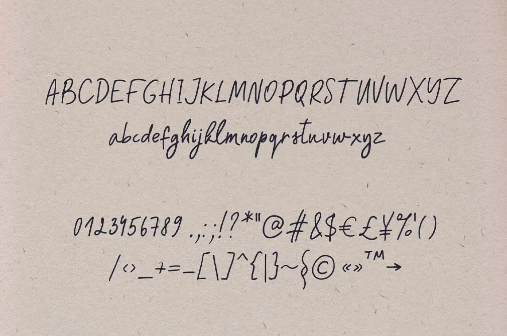 SASSY CHARM — Handwriting Font
