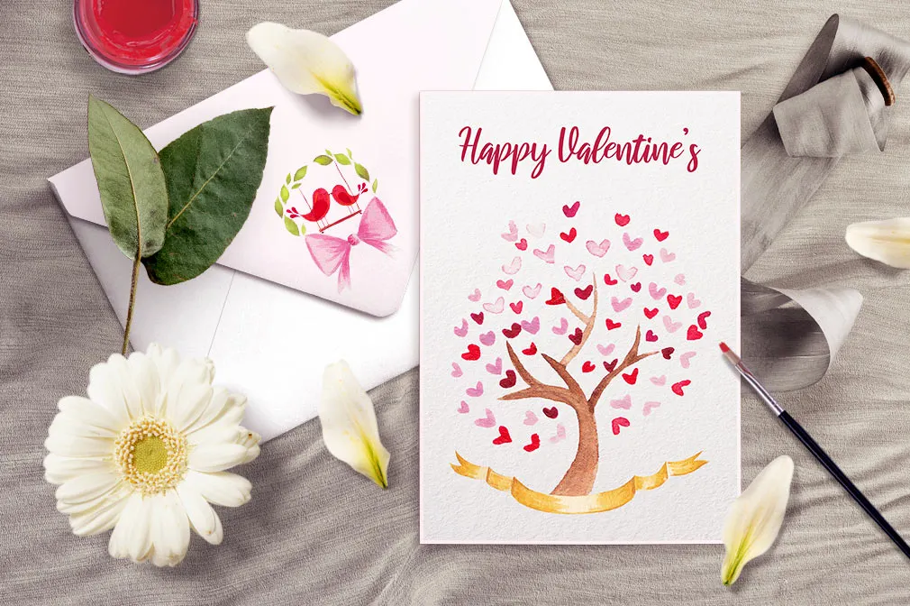 Valentine's Watercolor Pack
