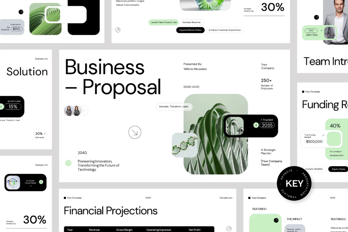 Technology Business Proposal Keynote Template