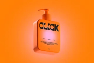 Square Dispenser Bottle Mockup