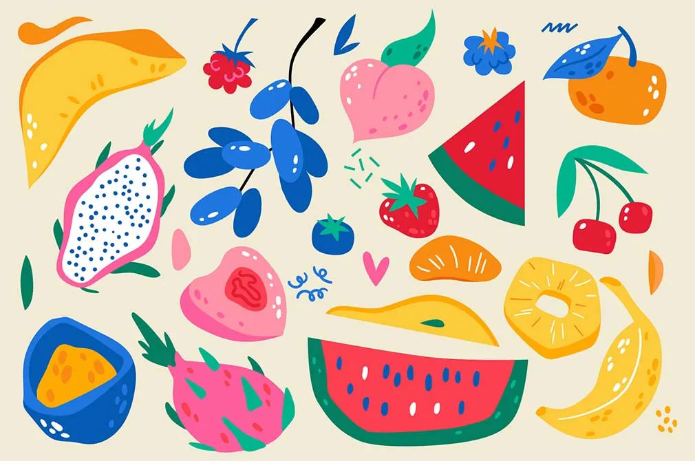 FRUITS | Clipart + Patterns