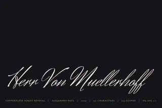 Herr Von Muellerhoff - Free Copperplate Script