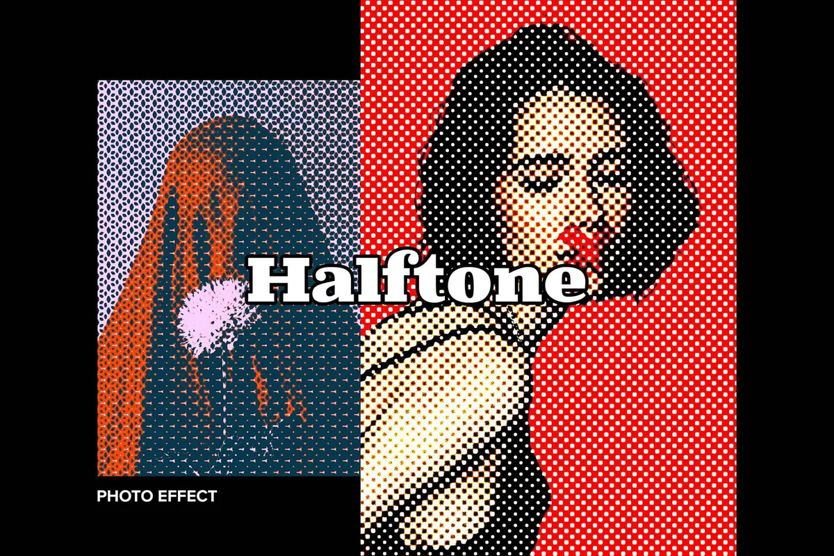 Halftone Poster Effect