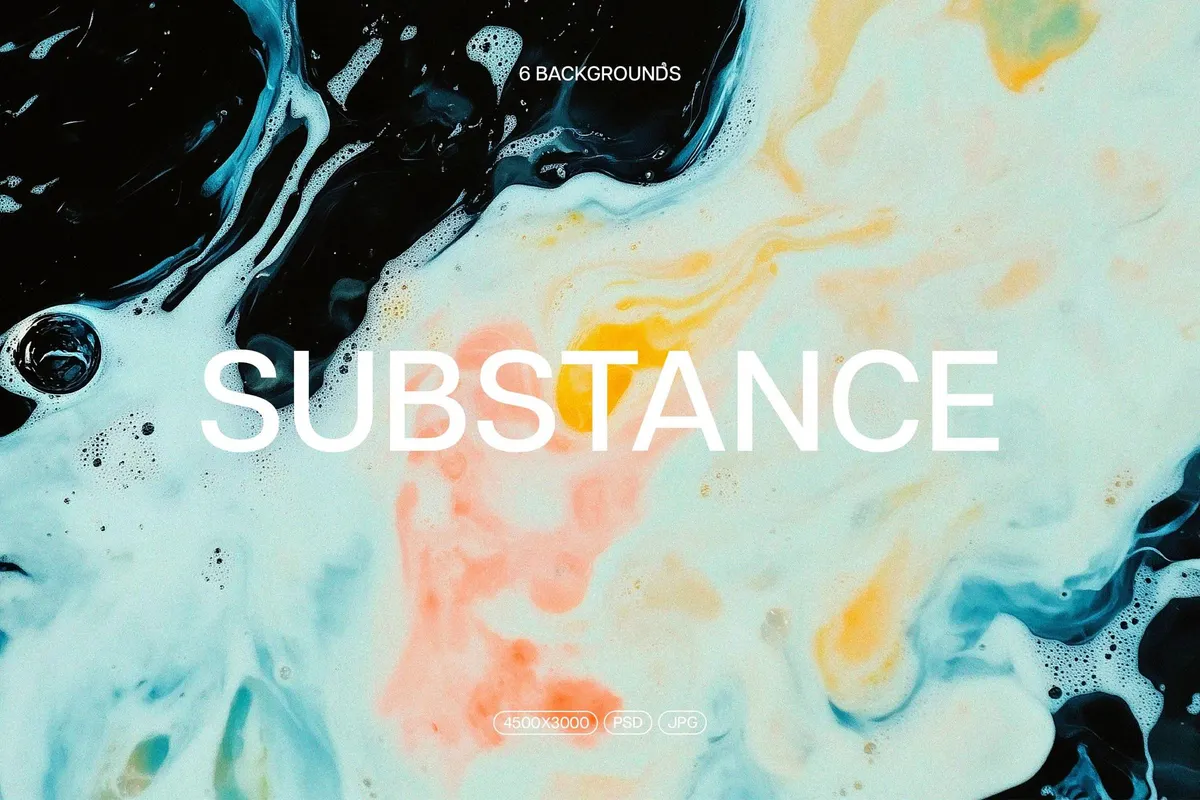 Dark Substance & Foam: Texture Backgrounds