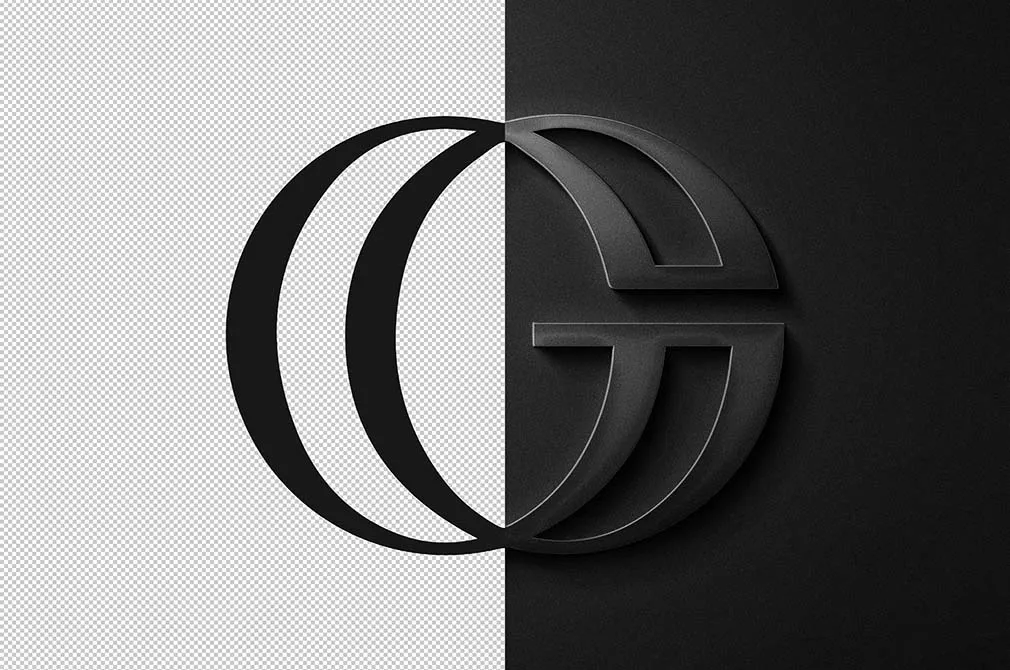 Stylish Steel Logo Mockup