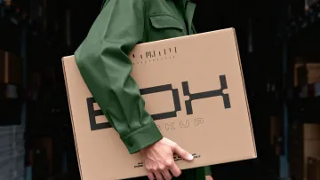 Large Shipping Box Mockup