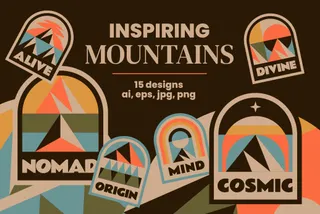 Inspiring Mountains Badges