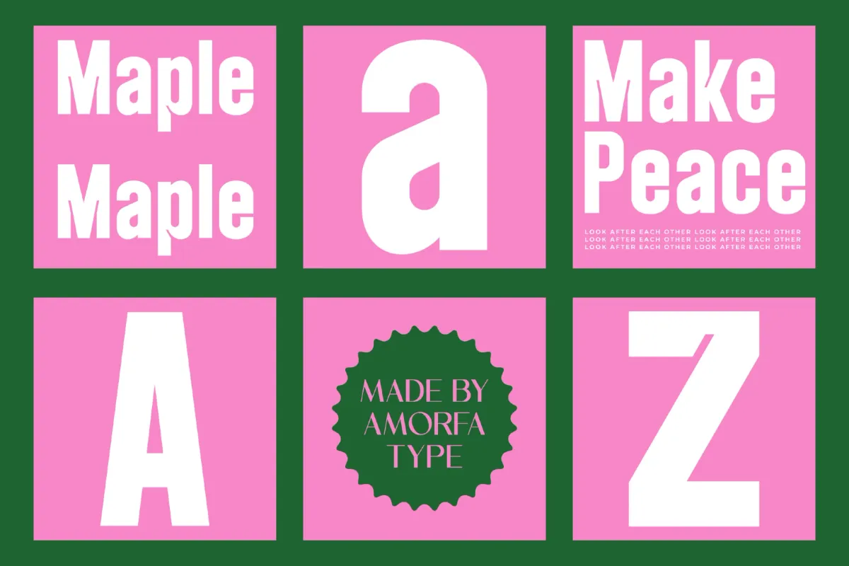 Maple Sunhill - Bold Sans Display Font