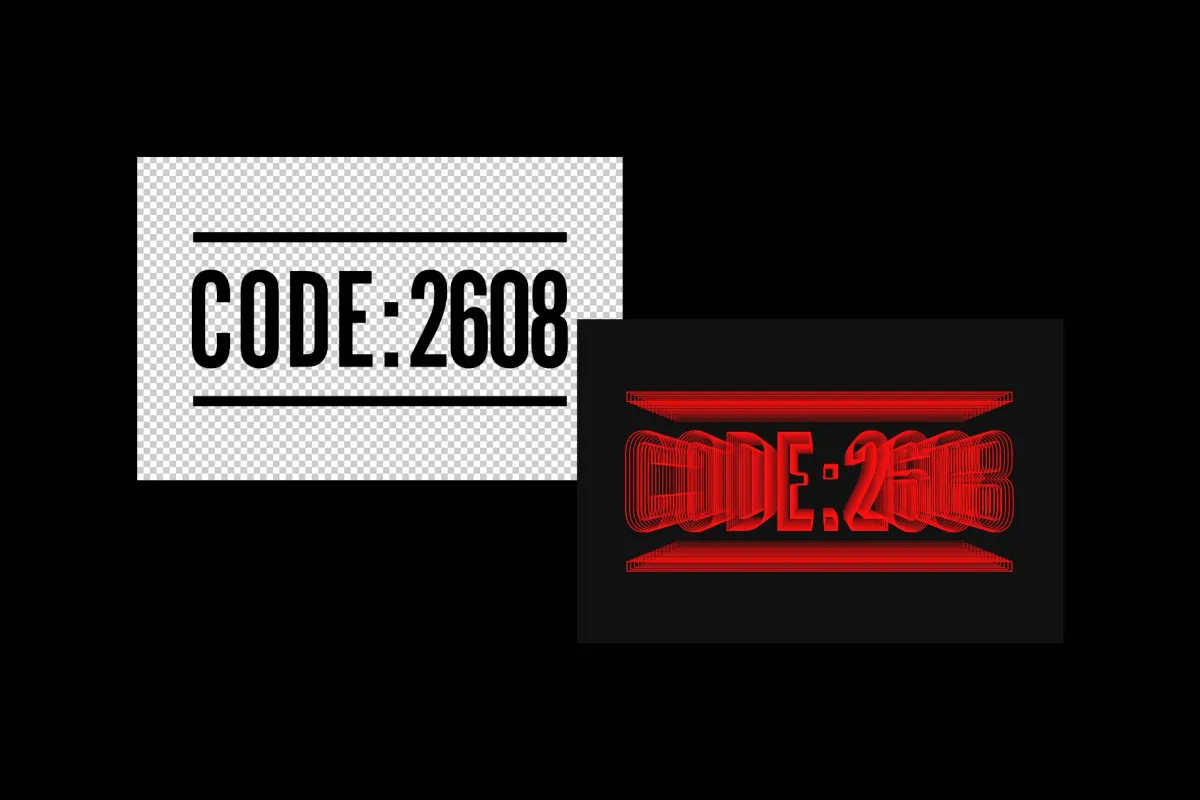 3D Slice Text Effect