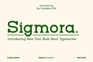 Sigmora - Typewriter Slab Serif Font
