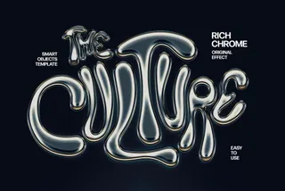 Silver Chrome Text Effect