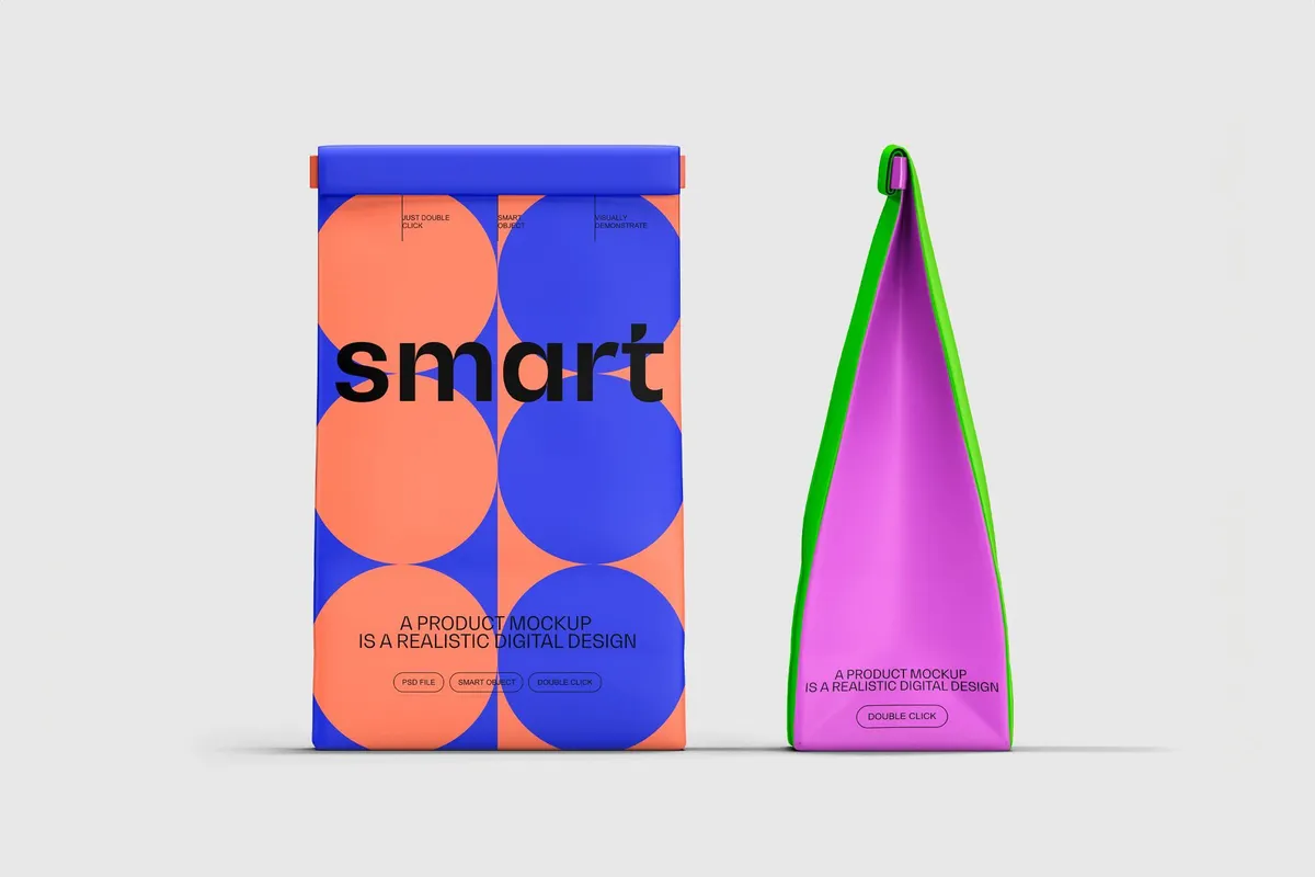 BRIGHT Paper Packaging Mockup Vol.3