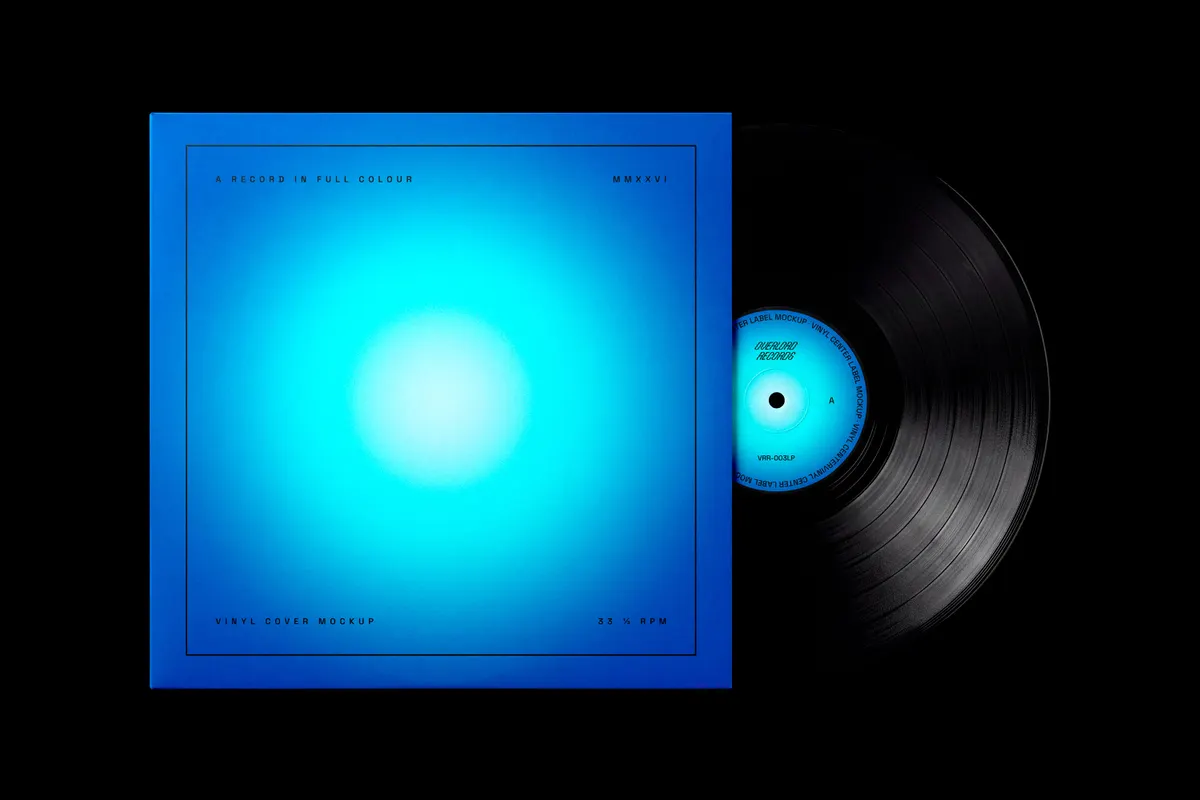 Vinyl Disc Packaging Mockup