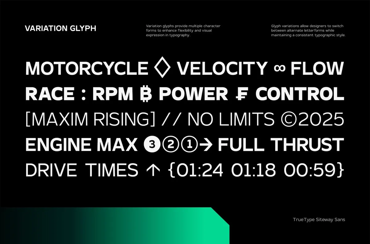 TRT Monexa Modern Sans Typeface