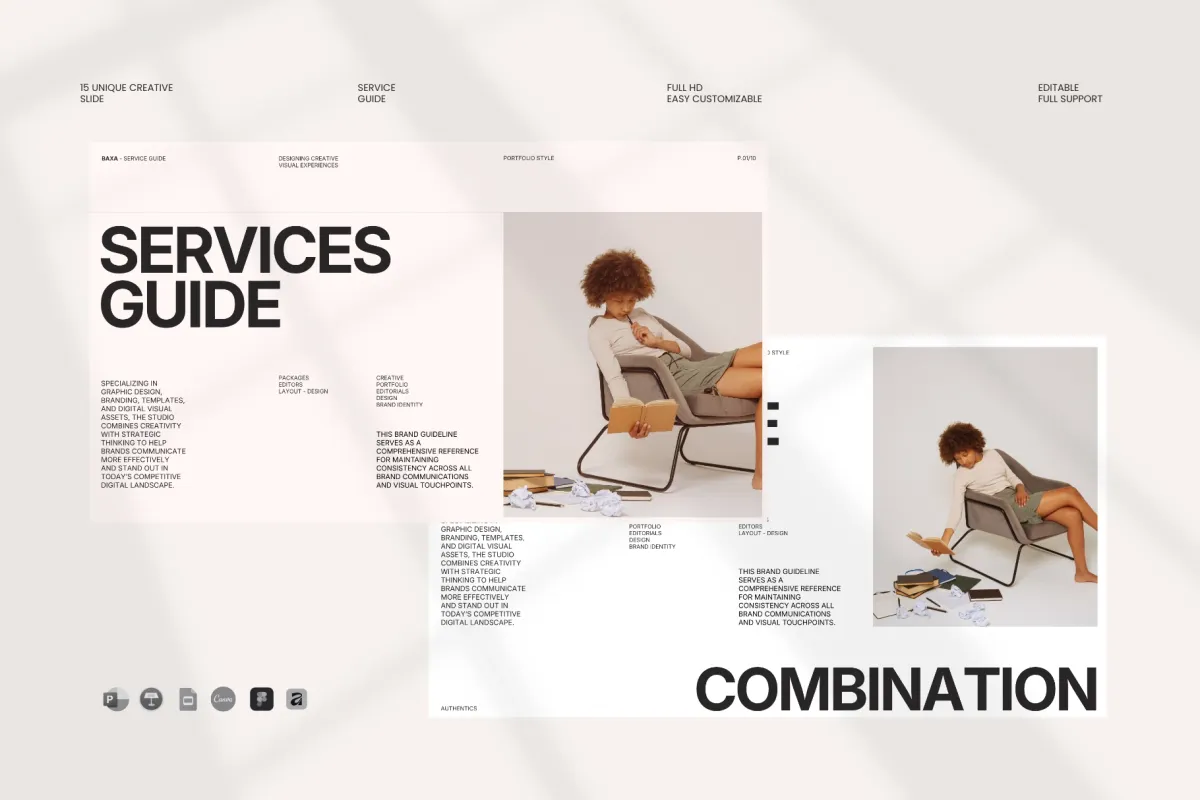 Baxa - Service Guide Presentation Template Pack
