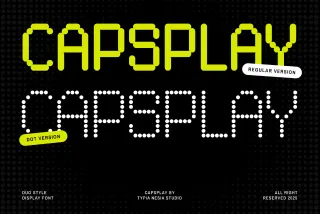 Capsplay - Dot Pixel Font
