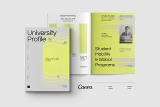 GEU - Geometric University Profile Canva Template