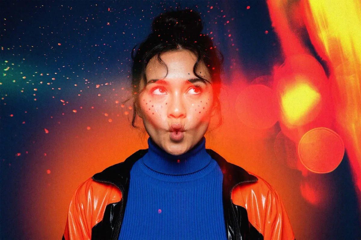 Bright Light Leak Photo Effect