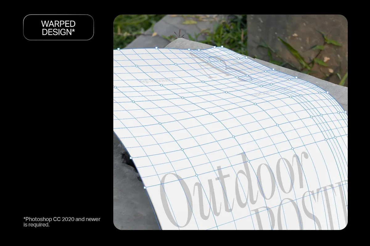 Outdoor A3 Poster Mockup
