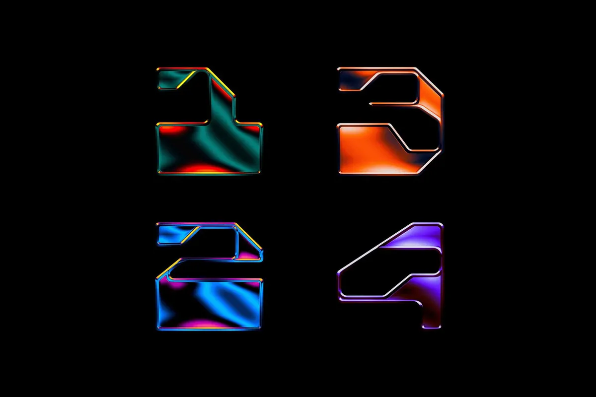 Chromatic Metal Text & Logo Effect
