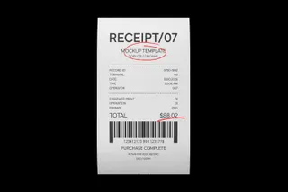 Long Till Receipt Mockup