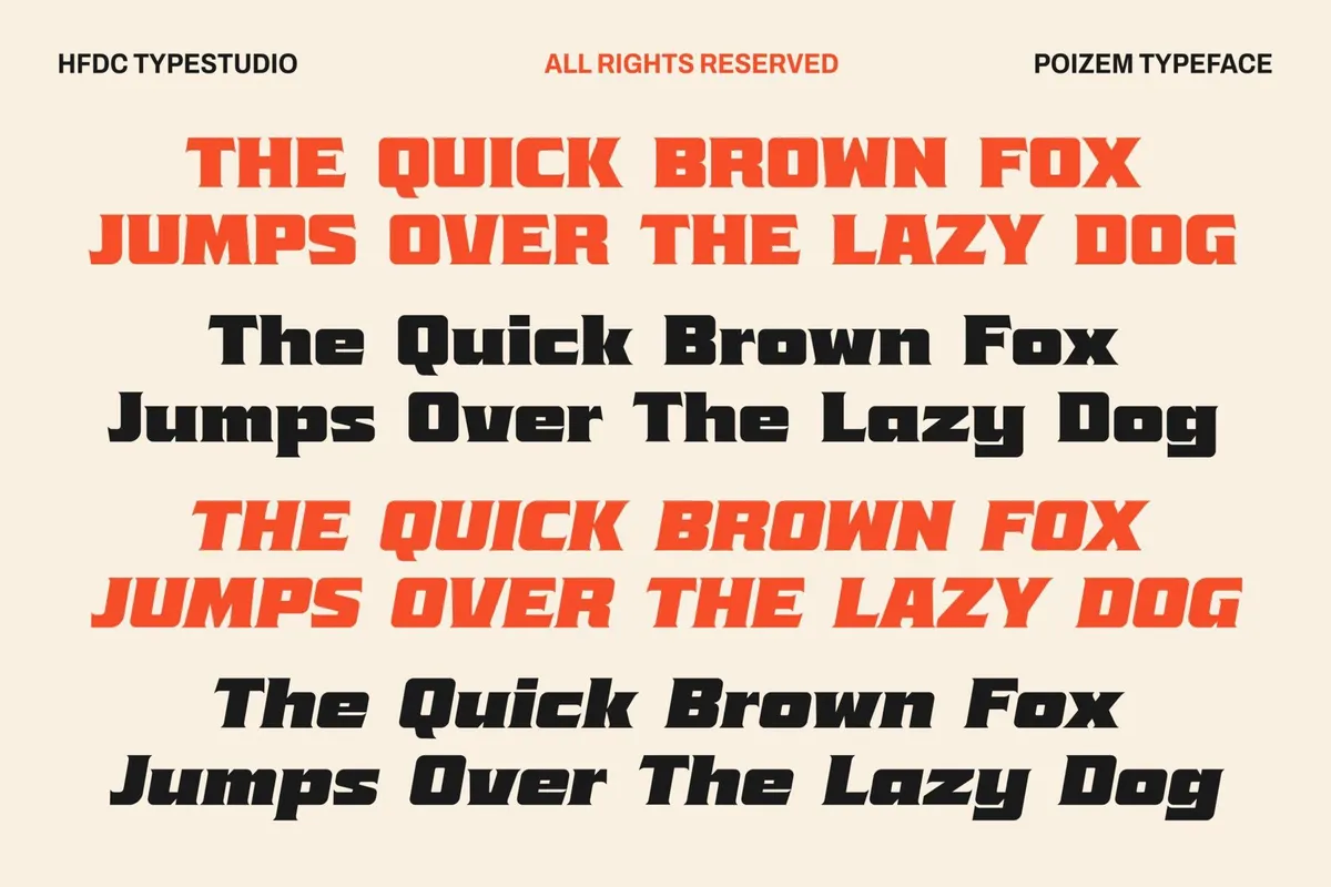 Poizem Serif Typeface