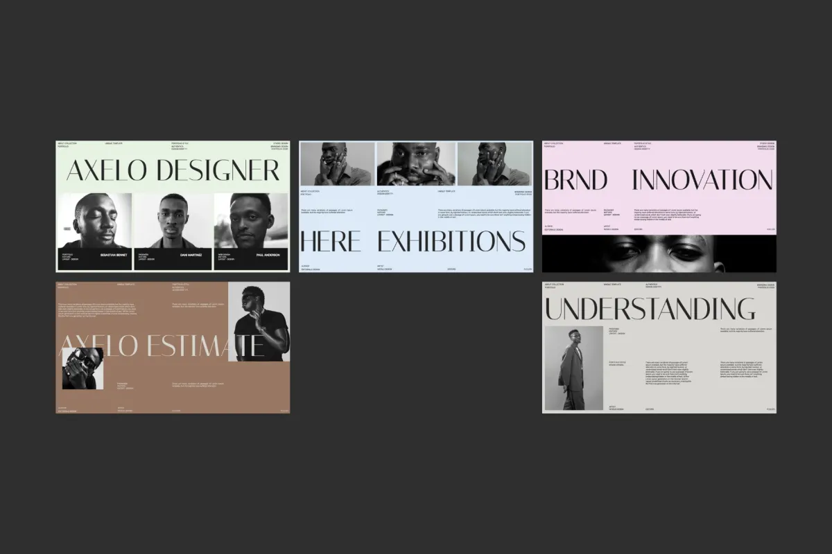 Brand Portfolio PowerPoint Template - Axelo