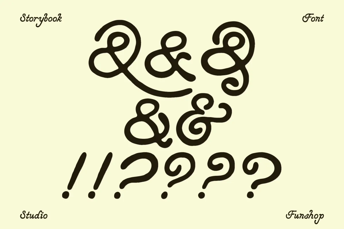 Storybook - Retro Hand-Drawn Italic Font