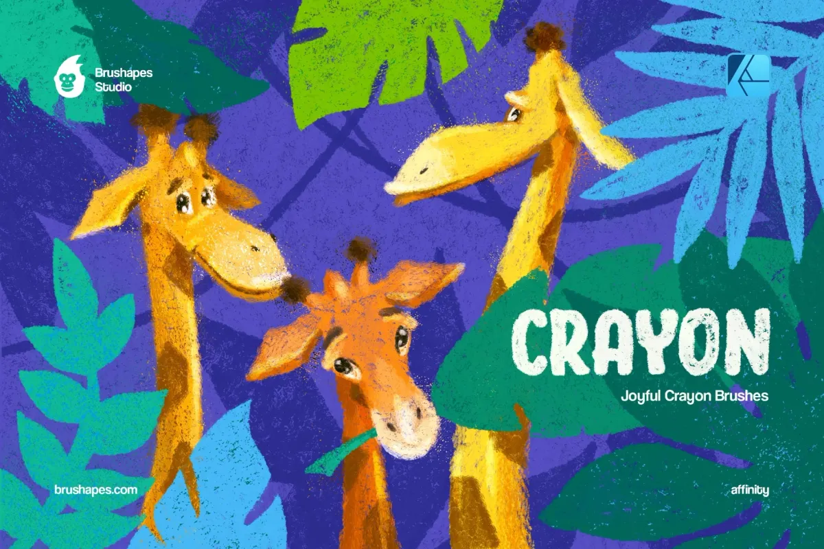 Joyful Crayon Affinity Brushes