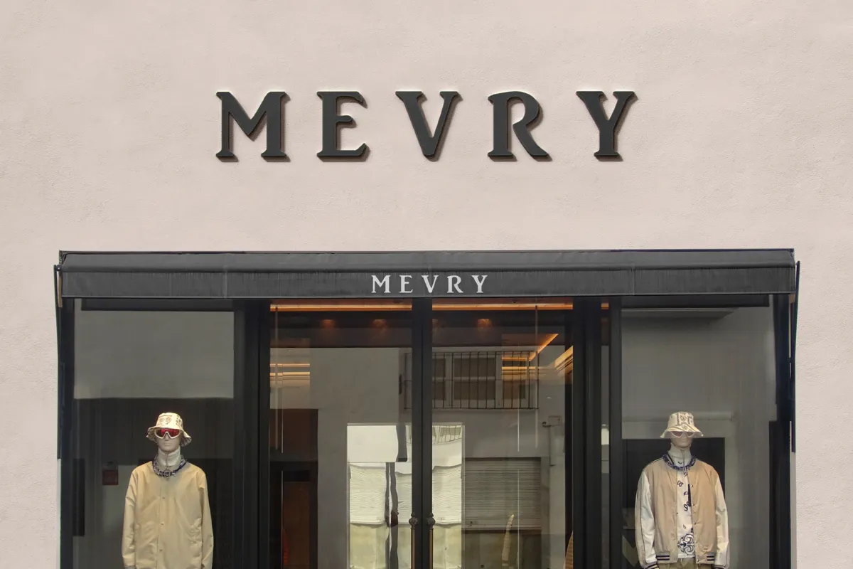 Stucco Storefront Signage PSD Mockup