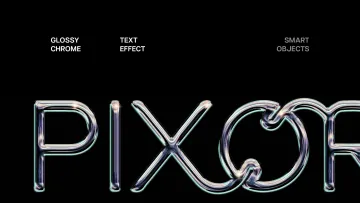 Chrome Text Effect