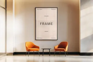 Office Reception Frame Mockup