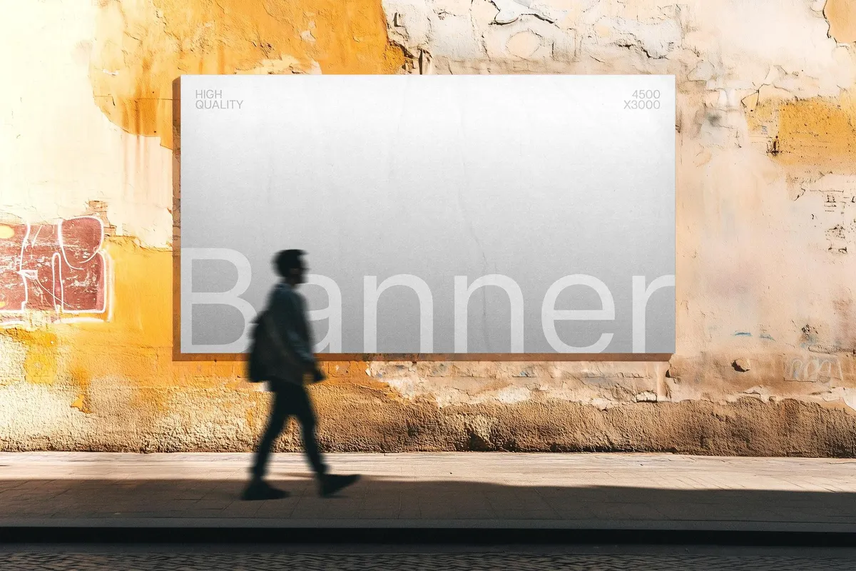 Daylight Outdoor Banner Mockup