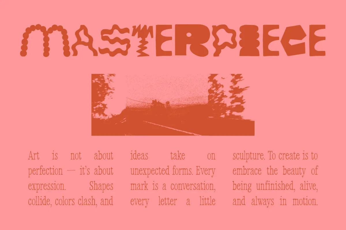 Artsy - Bold Hand-Lettered Display