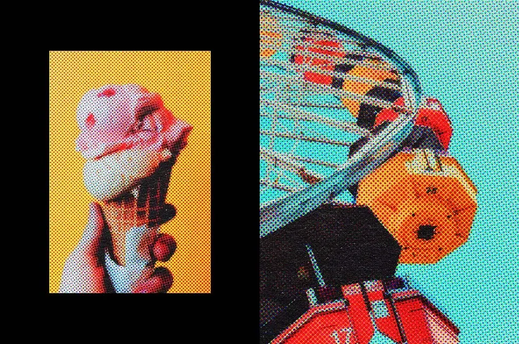 Pop Art Halftone Photo Effect