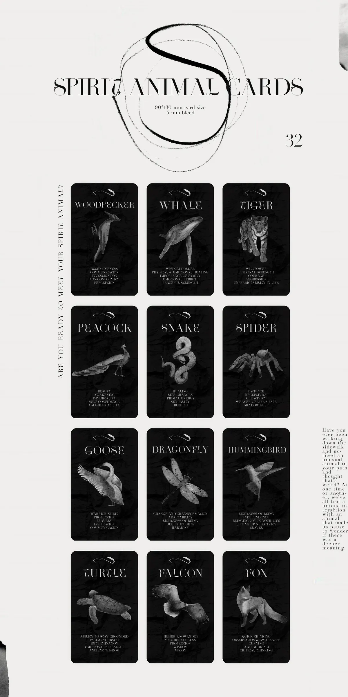 Spirit Animals. Oracle Cards