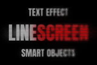 Line Screen Text Effect